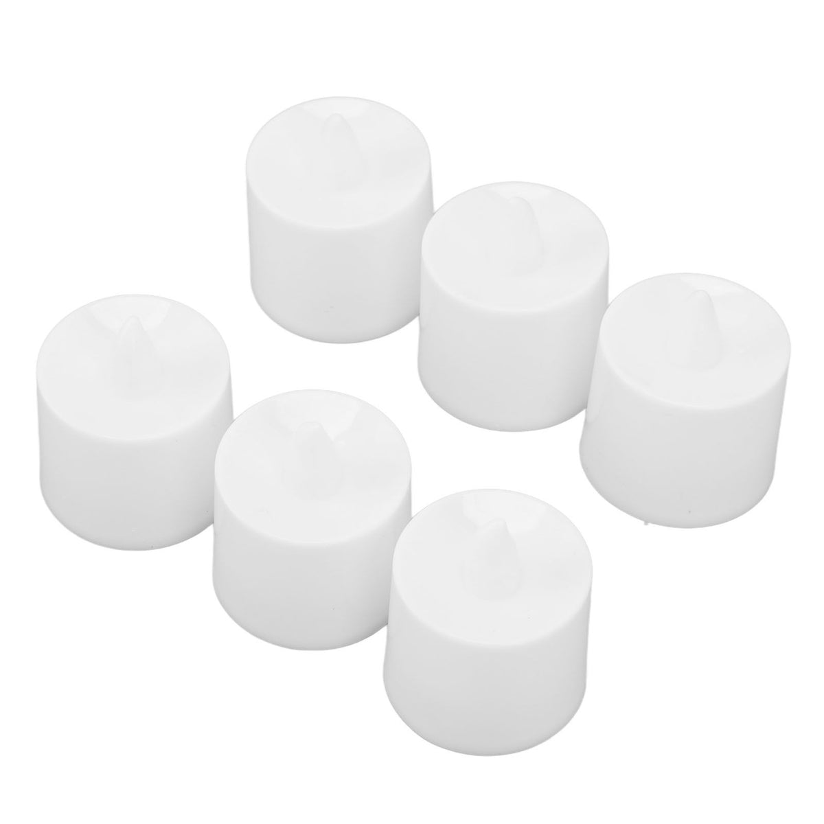 12Pcs LED Candle Light Cylindrical Shape Electronic Flameless LED Candle Lamp for Holiday Wedding Party