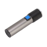 365nm UV Flashlight USB Rechargeable LED Mini Portable Handheld Torch Detector for Pet Urine Counterfeit Money Jade - Front View