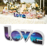Love Letter Light LED USB and Battery Power Supply White Light Love Sign Decorations Light for Birthday Festival Forest
