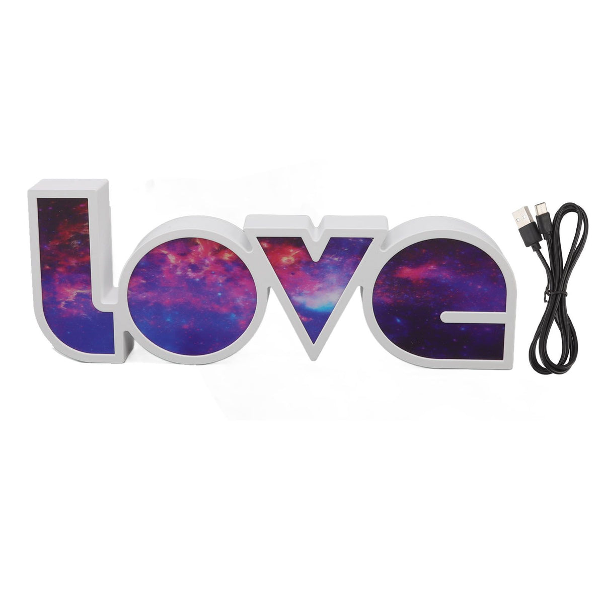 Love Letter Light LED USB and Battery Power Supply White Light Love Sign Decorations Light for Birthday Festival Milky Way