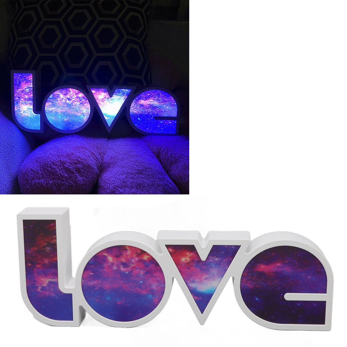 Love Letter Light LED USB and Battery Power Supply White Light Love Sign Decorations Light for Birthday Festival Milky Way