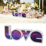 Love Letter Light LED USB and Battery Power Supply White Light Love Sign Decorations Light for Birthday Festival Milky Way