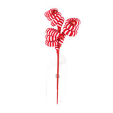Christmas Candy Canes Wool Christmas Candy Cane Hanging Ornaments - 45-Degree Angle