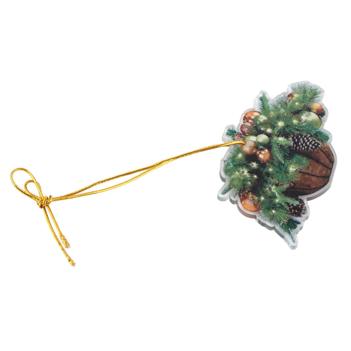 Christmas Acrylic Christmas Tree Pendant Decoration Basket