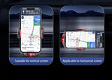 A6 Magnetic Dual Mode Wireless Car Charger Mount for iPhone Samsung Android Phones，black