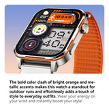 AI-WATCH2 Full Touch Screen Smart Fitness Watch for Men Women，black