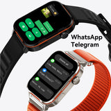 AI-WATCH2 Full Touch Screen Smart Fitness Watch for Men Women，black - Extra Image