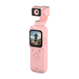 AT-M105 Pocket Gimbal Vlog Camera, 4K HD Handheld Video Camera，pink，16GB - Front View