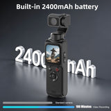 AT-M105 Pocket Gimbal Vlog Camera, 4K HD Handheld Video Camera，pink，16GB - Extra Image