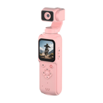 AT-M105 Pocket Gimbal Vlog Camera, 4K HD Handheld Video Camera，pink，64GB