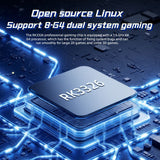 DC35V Retro Handheld Game Console, 3.5‑Inch IPS Screen Open Source Linux System，white - Side View