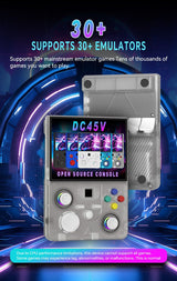 DC45V Retro Handheld Game Console, 4.5‑Inch HD IPS Full View Screen，translucent white - Extra Image