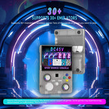 DC45V Retro Handheld Game Console, 4.5‑Inch HD IPS Full View Screen，transparent blue - Side View