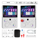 DC45V Retro Handheld Game Console, 4.5‑Inch HD IPS Full View Screen，white