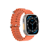 DT Ultra 4 Smart Watch Full Touch Screen Fitness Tracker for Men Women，Orange - Front View