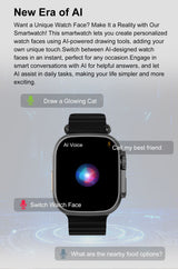DT Ultra 4 Smart Watch Full Touch Screen Fitness Tracker for Men Women，Orange - Extra Image