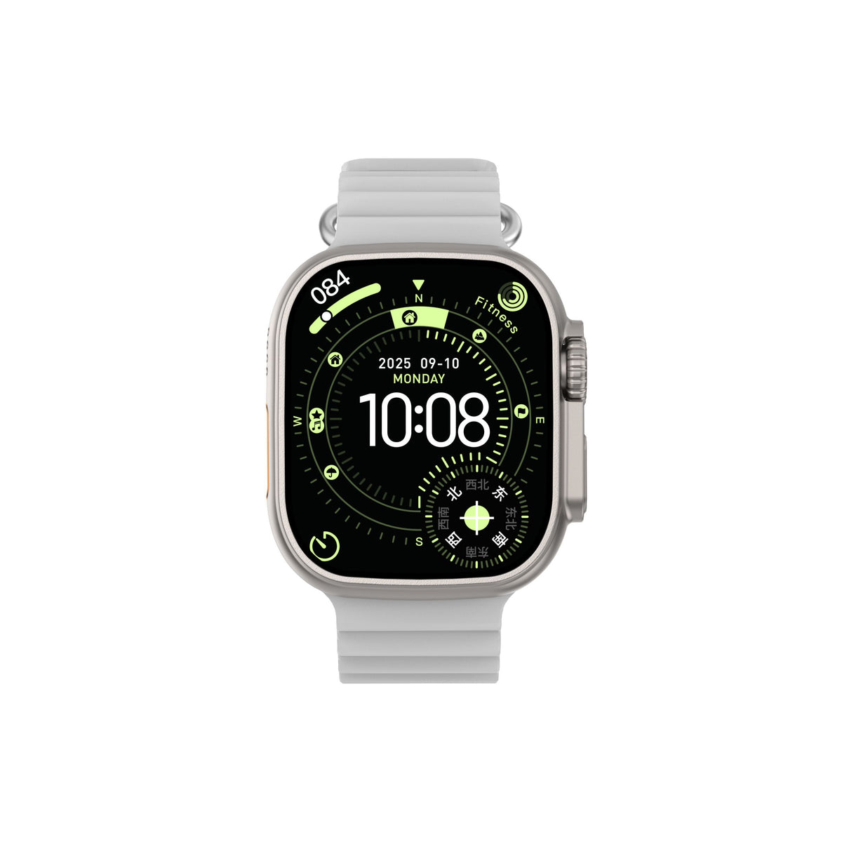 DT Ultra 4 Smart Watch Full Touch Screen Fitness Tracker for Men Women，White