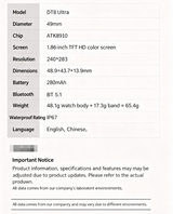 DT8-Ultra Large Screen Smart Watch,orange - Extra Image