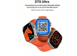 DT8-Ultra Large Screen Smart Watch,orange - Side View
