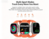 DT8-Ultra Large Screen Smart Watch,orange - Top-Down View
