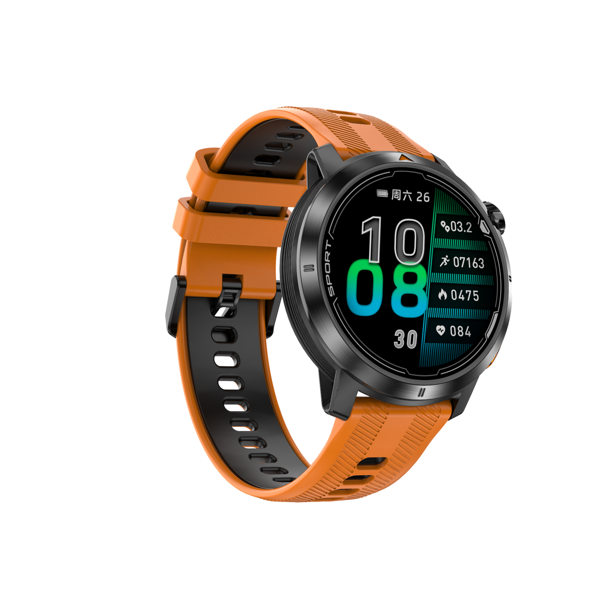 DTG9 Fitness Smart Watch, Waterproof Sports Watch,Orange