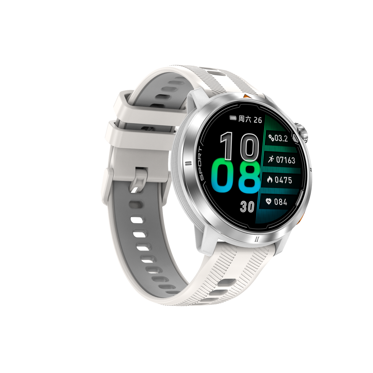 DTG9 Fitness Smart Watch, Waterproof Sports Watch,Silver