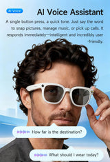 Dth03 AI Smart Sunglasses, UV400 Protection Bluetooth Call Audio Glasses，pink - Low Angle