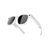 Dth03 AI Smart Sunglasses, UV400 Protection Bluetooth Call Audio Glasses，white - Side View