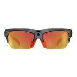 E08 Smart Bluetooth Cycling Sunglasses with Camera, UV400 Outdoor Sports Glasses，orange - Top-Down View