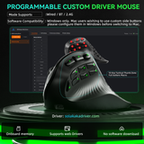 Solakaka E9 3 Mode Vertical Ergonomic Mouse, black - Extra Image