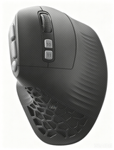 Solakaka E9PRO Tri‑Mode Vertical Ergonomic MMO Gaming Mouse, 10 Programmable Side Buttons, RGB Backlit Rechargeable Wireless Mouse,Black-Gray