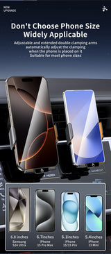 F2 Auto Clamping Wireless Car Charger Mount, 66W High Power，black - Extra Image