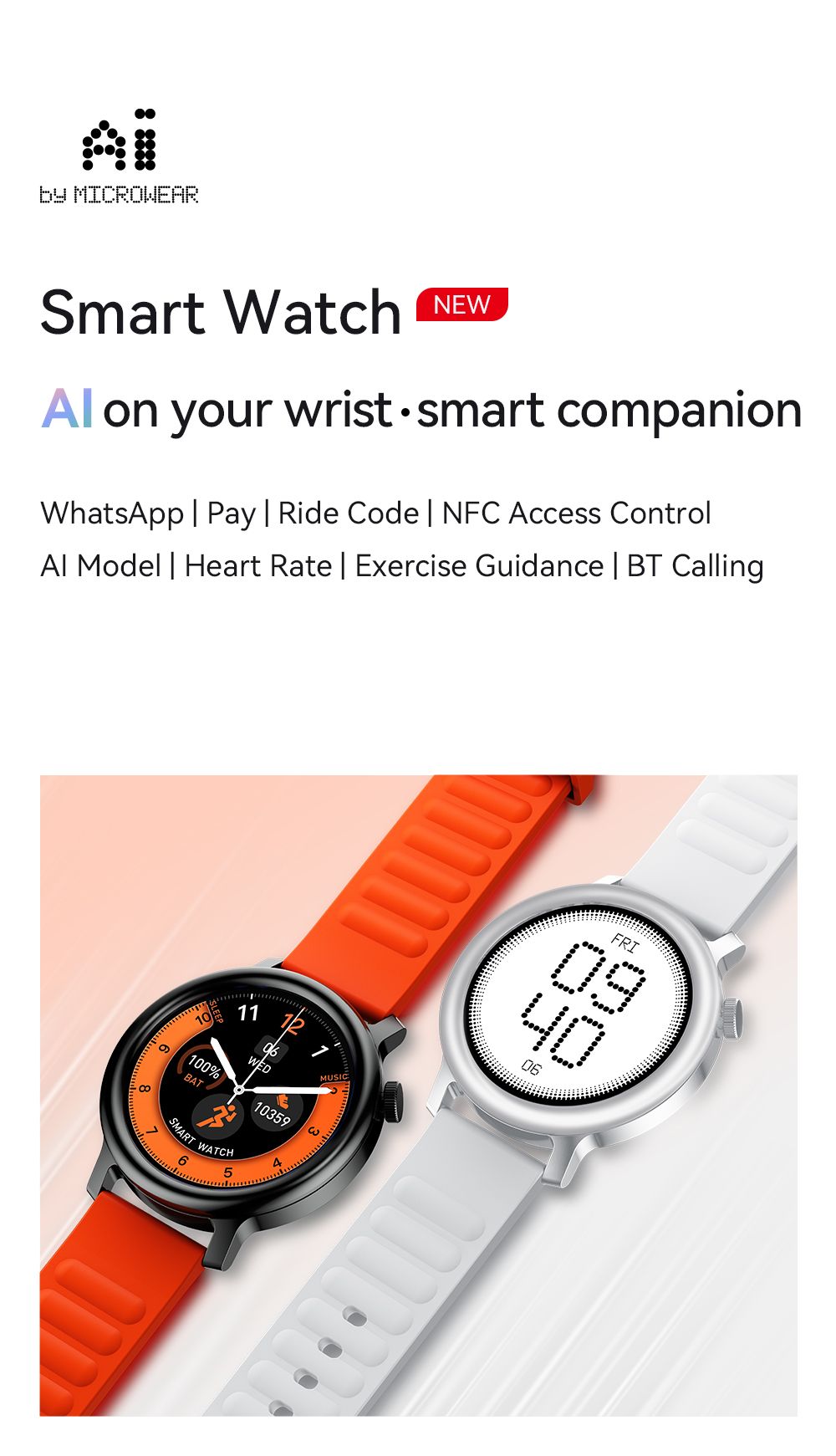 GTR15 Bluetooth Call Smart Watch 1.43 Inch Screen Waterproof Fitness Tracker，pink