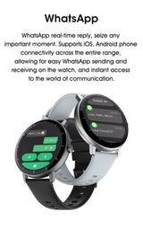GTR4 Pro Bluetooth Call Smart Watch, Waterproof Fitness Tracker with Heart Rate Sleep Monitor for Android iOS，black - Close-Up Angle