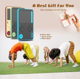 K10 Handheld Retro Game Console Built-in Classic Games，green - Front View