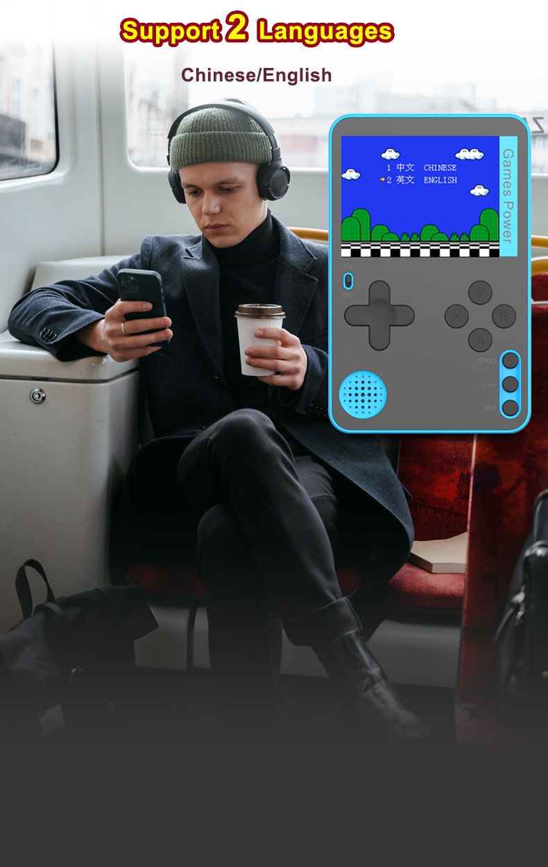 K10 Handheld Retro Game Console Built-in Classic Games，green