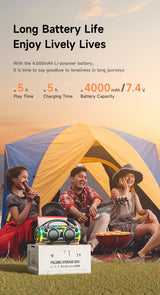 AWEI KA12 60W Outdoor Wireless Bluetooth Speaker,black - Close-Up Angle