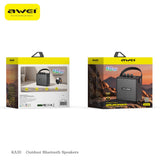 AWEI KA30 Mini Retro Bluetooth Speaker，black - Front View