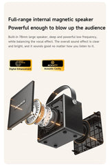 AWEI KA30 Mini Retro Bluetooth Speaker，black - 45-Degree Angle