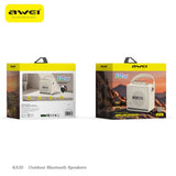 AWEI KA30 Mini Retro Bluetooth Speaker，white - Front View