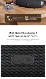 KA38 Wireless Bluetooth Portable Speaker,black - Extra Image