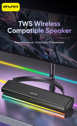 AWEI KA51 Bluetooth Soundbar Speaker，black