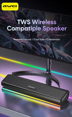 AWEI KA51 Bluetooth Soundbar Speaker，black