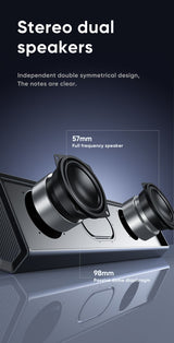 AWEI KA51 Bluetooth Soundbar Speaker，black - Low Angle