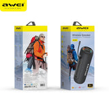 AWEI KA8 Waterproof Bluetooth Portable Speaker, TWS Wireless Stereo,black - Front View