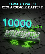 Solakaka Ki99pro 3‑Mode RGB Mechanical Keyboard,  Gradient-Gray - Extra Image