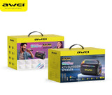 AWEI KT18 Portable Karaoke Bluetooth Speaker with 2 Wireless Microphones,black