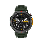M-Rex4 Men Rugged GPS Smart Watch, 5ATM Waterproof Bluetooth Call Fitness Tracker Heart Rate Sleep Monitor，green