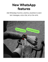 M-Rex4 Men Rugged GPS Smart Watch, 5ATM Waterproof Bluetooth Call Fitness Tracker Heart Rate Sleep Monitor，green - Close-Up Angle