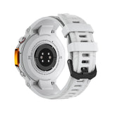 M-Rex4 Men Rugged GPS Smart Watch, 5ATM Waterproof Bluetooth Call Fitness Tracker Heart Rate Sleep Monitor，white